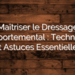 Maîtriser le Dressage Comportemental : Techniques et Astuces Essentielles